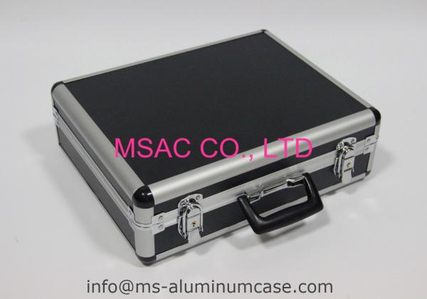 Equipment Strong Aluminum Hard Case Black Fireproof Panel One Lock For Security