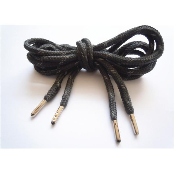 Эластичные черные плоские шнурки ботинка/шнурки ботинка баскетбола прочные