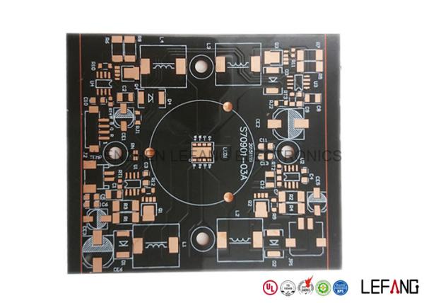 1 Layer / Double Layer Round PCB Board , Led Lights Copper Circuit Board