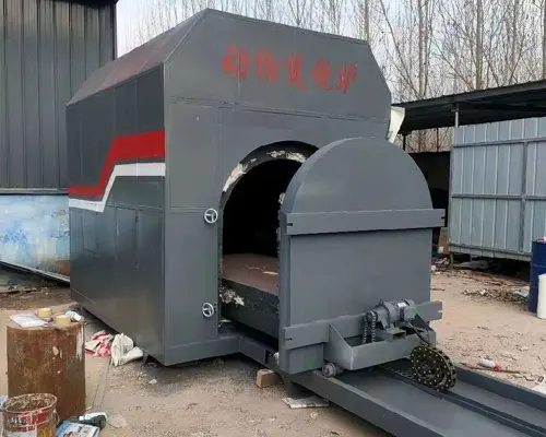 Industrial Waste Incinerator with 800-1200 Degrees Celsius Temperature Range, Diesel Fuel Type, and Customizable Size