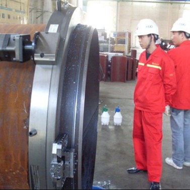 Multifunction Pipe Cutting And Beveling Machine Stainless Steel Electric Driving