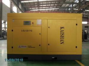 110kW variable frequency Rotary Screw Air Compressor 700cfm 8 Bar CE certificate