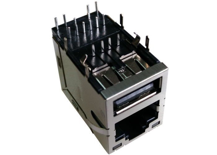 USB USB Ext.Temp Rj45 Magjack разъема USB 0821-1X1T-36 RJ45 комбинированный одиночный naar