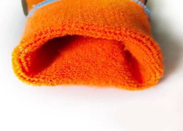 Flexible Warm Winter Work Gloves Acrylic Terry Liner Green Foam Latex Coated
