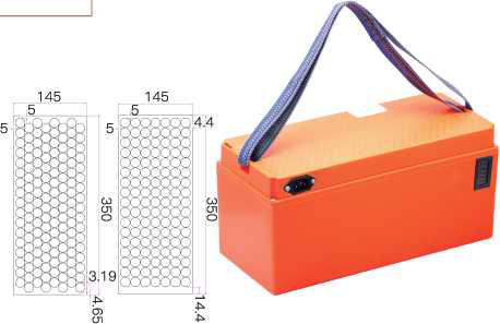 Li Ion 18650 20S14P Electric Motor Battery Pack 72 Volt 36.4 35.7 Ah