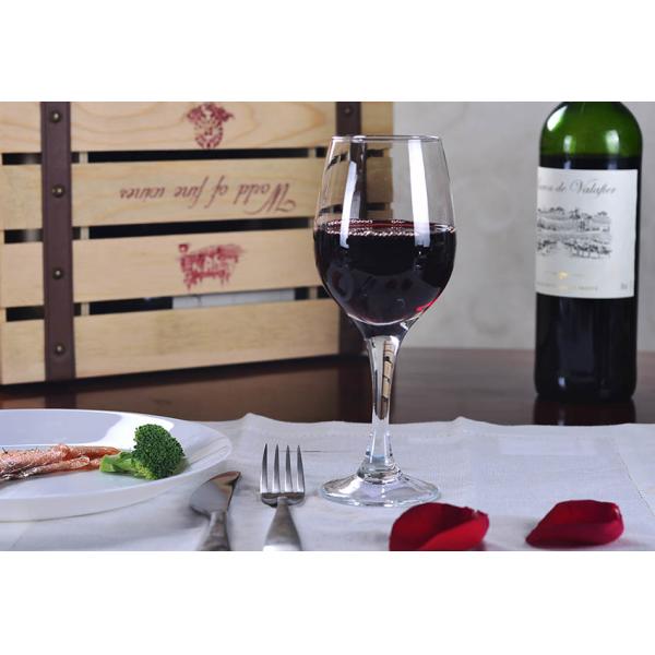 10oz Red Goblet Glasses