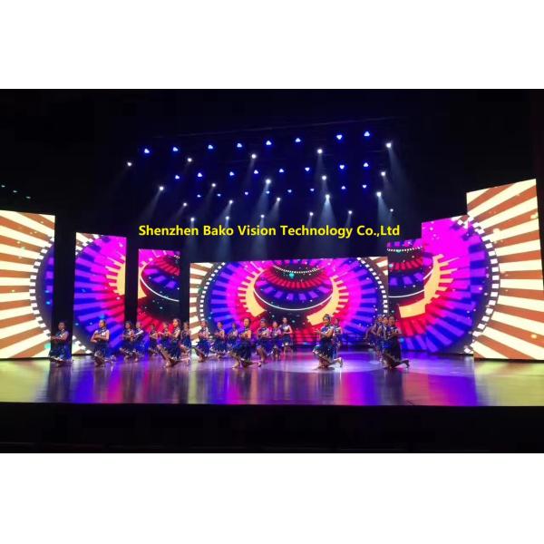 Fanless Indoor Rental LED Display 4.81mm Pixel Pitch Full Color Light Weight