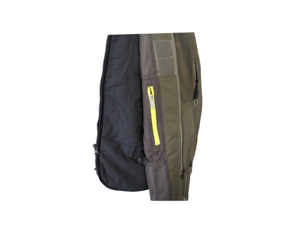 280G Twill 2/1 Motorcycle Winter Jacket 60% Polyester 40% Cotton With Liner Lamb Fur