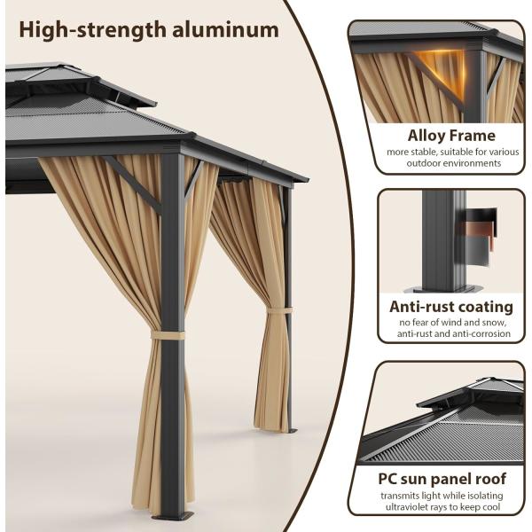Aluminum Hardtop Gazebos Sustainable Outdoor Structures
