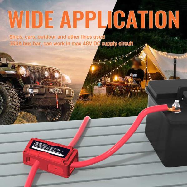 300A Heavy Duty Nylon Bus Bar Power Distribution Block For Marine / RV / Auto