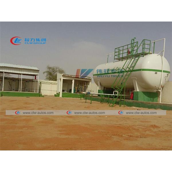 Q345R Carbon Steel 8,000 Liters LPG Gas Tanker For Storage Lpg