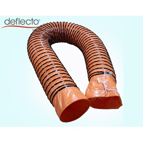 1000mm 40 Inch Nylon Flexible Air Duct Hose / Yellow High Temperature Exhaust Hose
