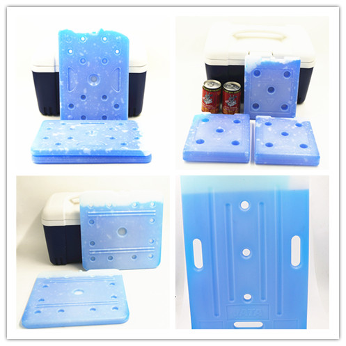 Eco-Friendly Nontoxic Rigid Plastic Refreezable Blue Ice Blocks 200Ml Cool Bag Ice Packs