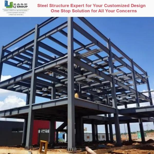 Q355b Q235b Portal Frame Structure Galvanized Steel Thermal Insulation