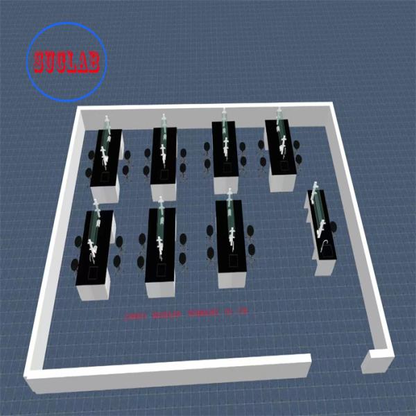 Full Steel  Chemistry Lab Furniture Exporter Modern Design For Storage And Safety