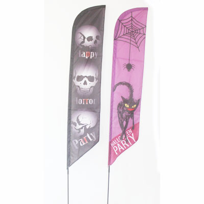 Halloween Garden Flag skull/cat