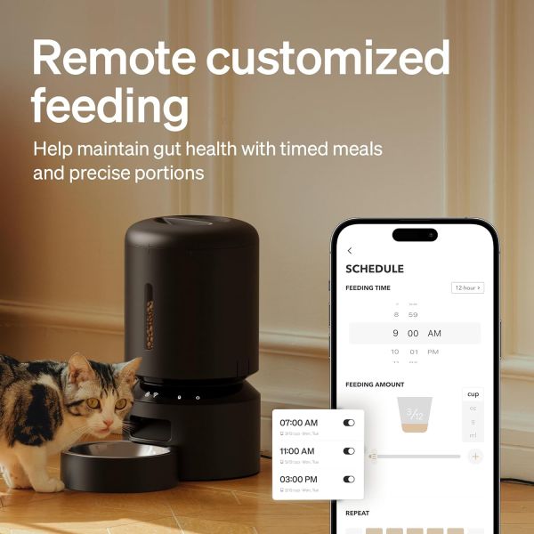 Smart WiFi Automatic Pet Feeder with 2K HD Monitoring Camera