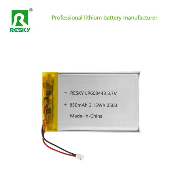 3.7V 850mAh Lithium Polymer Battery Rechargeable LiPo for Bluetooth Headsets