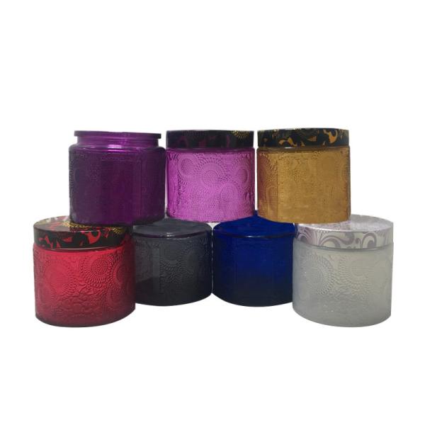 9.5cm*10.8cm Glass Carving Decorative Candle Holders