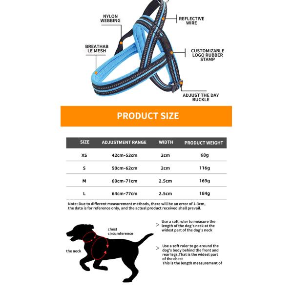 XXS-XXL Reflective Leash And Collar Nylon Four Legged Hi Vis Dog Leads