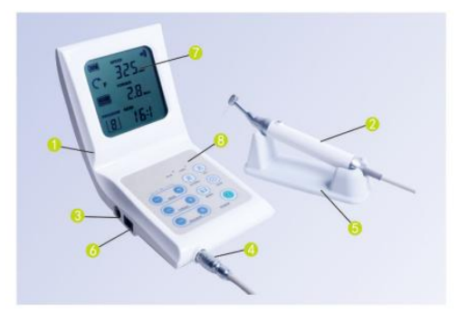 Kit de blanqueamiento dental con fluoruro, circuito de control eléctrico, toma de carga