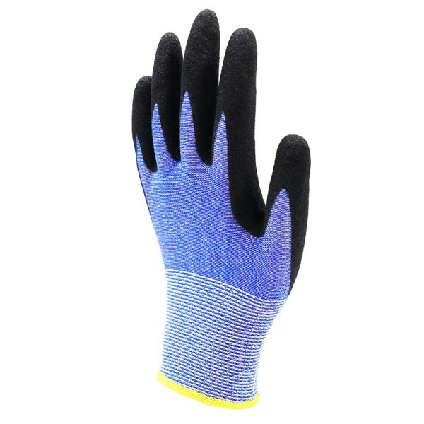 Anti Slip Wear Resistant Construction Work Gloves , Industrial Nitrile Palm Coated Gloves