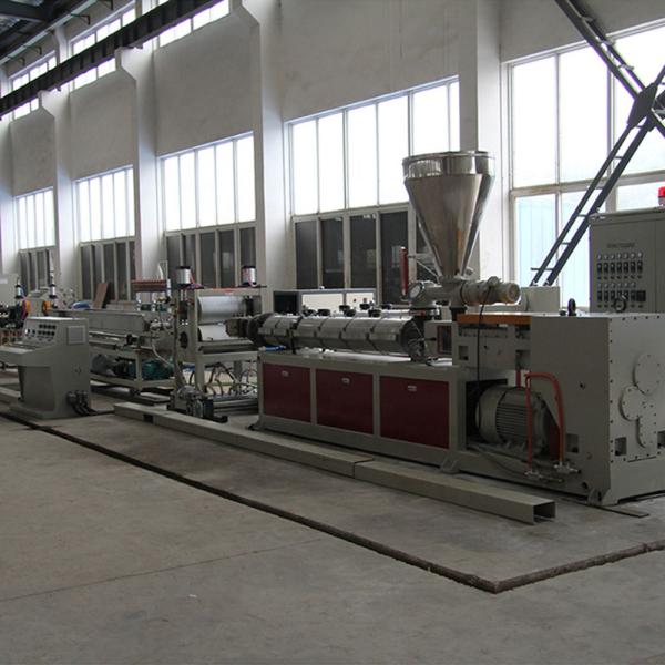 250kW Power Granules Roof Tile Pvc Profile Sheet Extrusion Line Plastic Twin Screw Machine