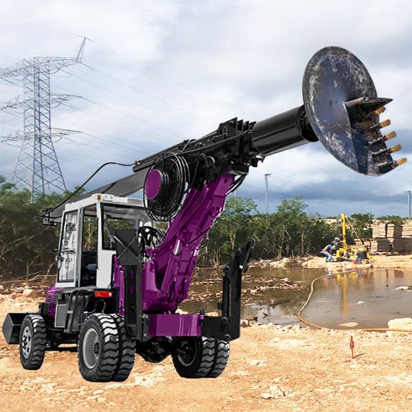 110kw Diesel Rotary Borehole Drilling Machinery Construction Work Foundation Drilling Rig