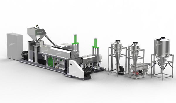 LDP-SJP-90-120 Plastic Recycling Equipment High precise gear operating system
