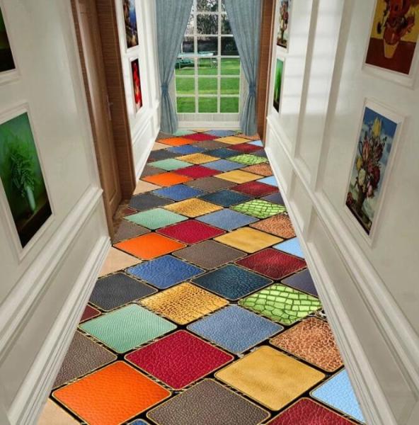 Rectangle Commercial Floor Mat Stairs Entry Door Hallway Carpet 140cm Width
