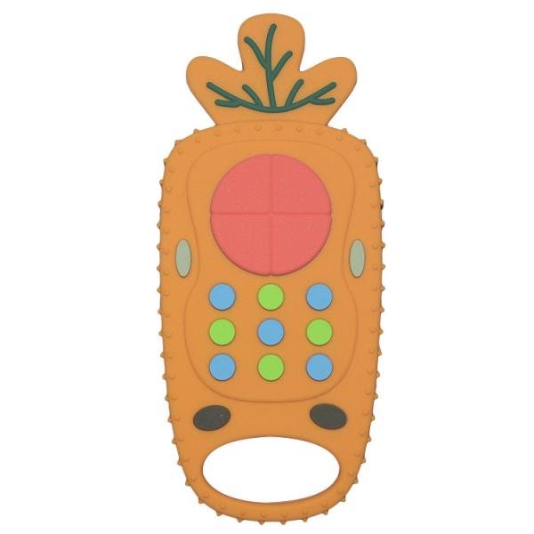 Silicone Dentition Carrot Remote Control Teether MHC Baby Toy