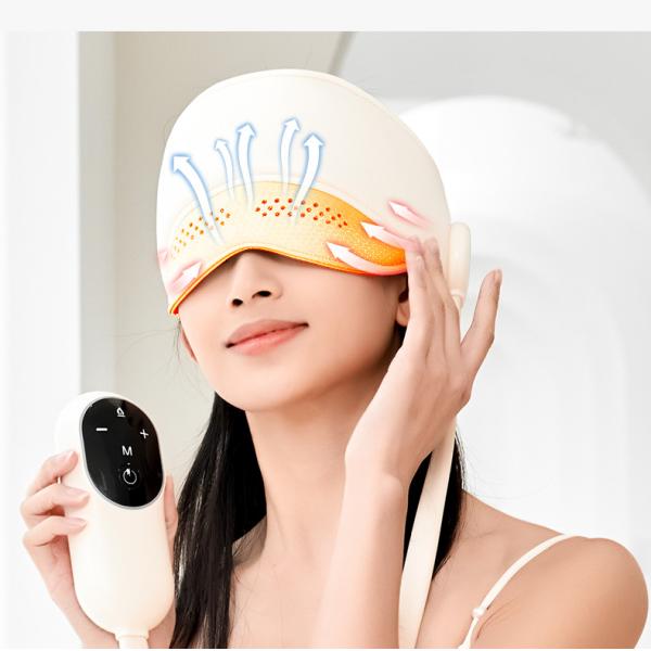 Rechargeable Air Compression Head Massager Eye Care Hot Compress