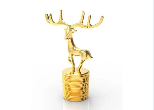 Deer Style Perfume Bottle Cover 15Mm Gold Metal Zinc Alloy Luxury Zamac Creative