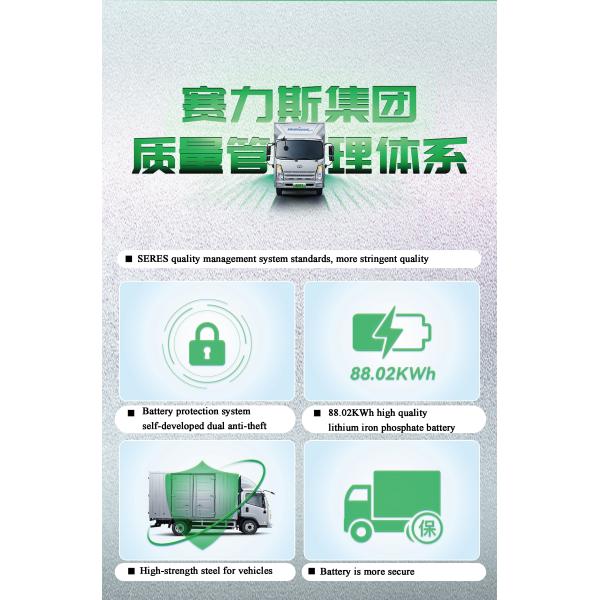 2024 RuiChi Box Cargo Trucks 88.02kWh EG71 Electric Light Duty Truck