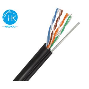 UTP CAT5E Внешний кабель LAN твердая изоляция HDPE с мессенджером