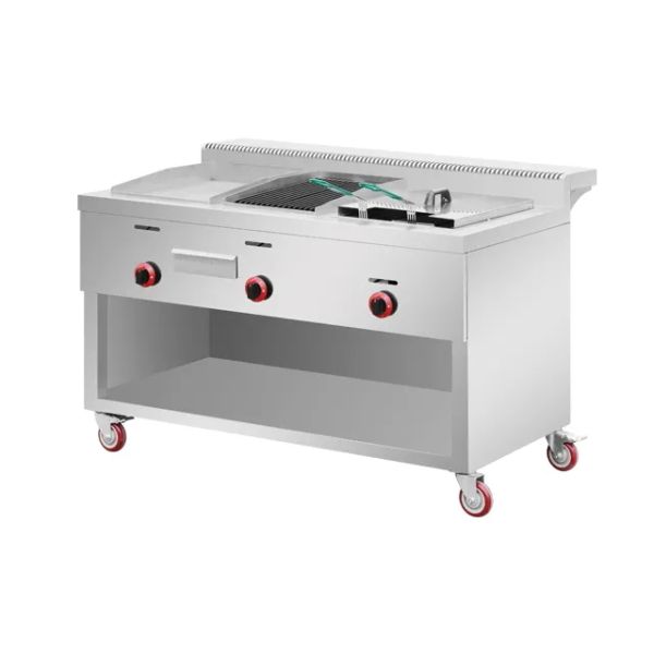 Restaurant Commercial Gas Griller 304 Stainless Steel Material