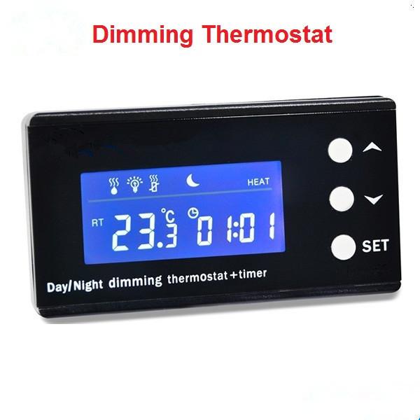 KP-120 230V 110V 0-50C Digital PID Reptile Dimming Thermostat with Electronic Timer