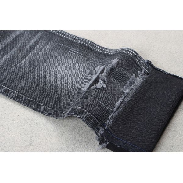 100% Cotton Black Color Denim Fabric 10 oz Jeans Fabric China Factory Manufacturing