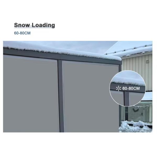 Ombrage étanche à l'eau extérieur Pergola en aluminium électrique bioclimatique avec volets rétractables