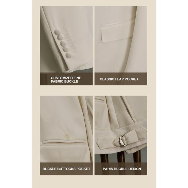 Белый шаль лапель мужской свадебный костюм жениха формальное платье смокинг костюм ткань костюм