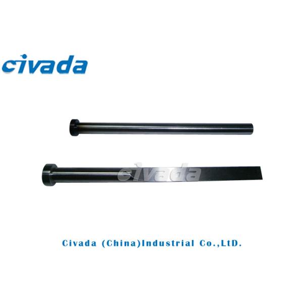 High Tolerance 4mm Head Ejector Pins Blade Type TiN Coating Black Head