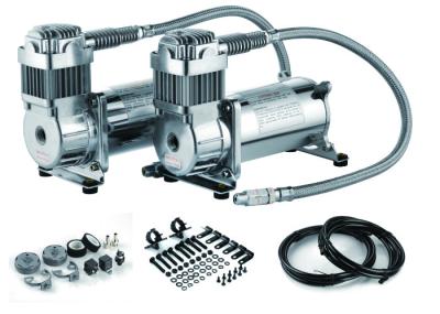 Compressor duplo de aço de prata da suspensão do ar da inflação rápida para o carro 4,5 CFM 150PSI