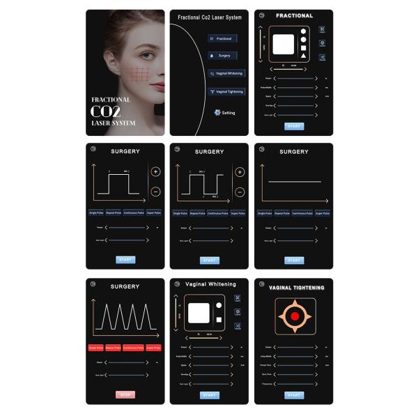 Усовершенствованная фракционная лазерная обработка 10600nm 7 суставов Рама фракционная лазерная машина CO2 для рубцов акне