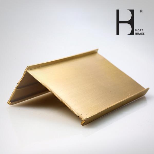 C38000 2% Lead Home Use Brass Profiles Extrusions Cunstomized Copper Alloy Extruding Profiles OEM ODM Manufacturer
