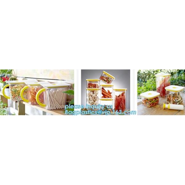 Disposable Transparent Vacuum Sealer Food Storage Plastic Packaging Roll Bag for Food Sealed, Textured Food Freshness St