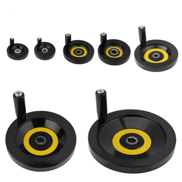 Diameter 100mm Screw Nut Machine Handwheel With Handle