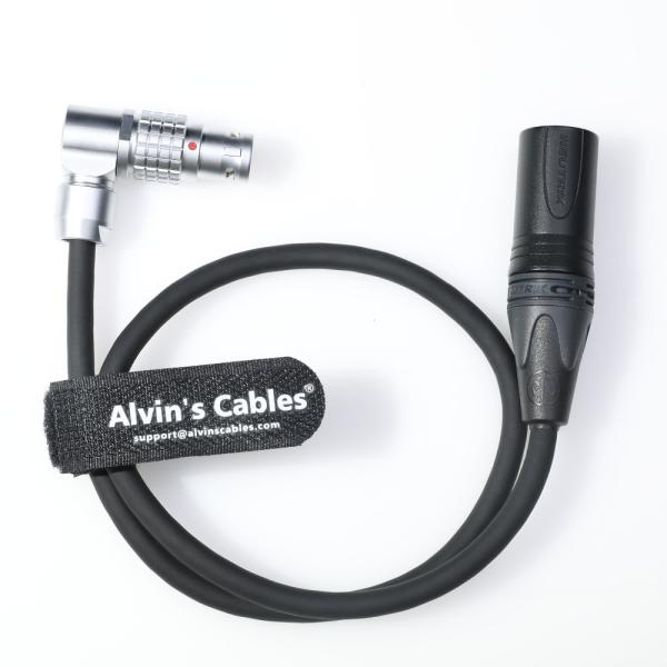 Alvins Cables Power Cable for Atomos NEON 31 17 24 Monitor Recorder XLR 3 Pin Male to Right Angle 6 Pin Female for Atomos AtomX|Core Power Box 19V 50cm|19.7in