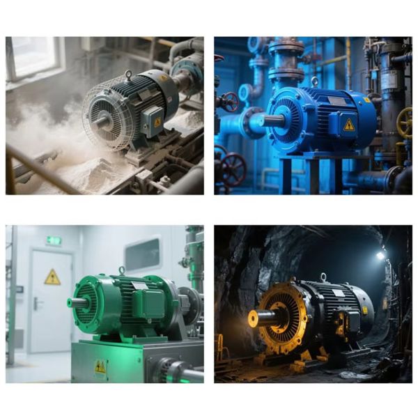 Flameproof 5.5~11kW 750rpm Three-Phase Asynchronous Motor with Variable Frequency Drive for Industrial Applications