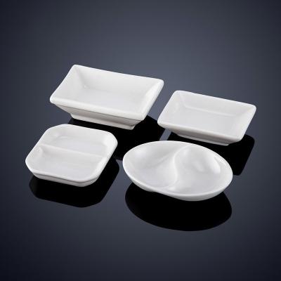 Conjunto de jantar de porcelana branca pratos de cerâmica polida moderno