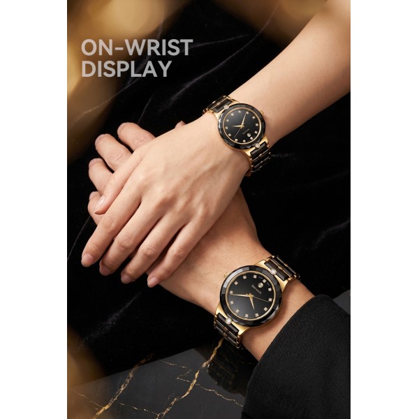 Aethelgard Ceramic Quartz Couple Watches